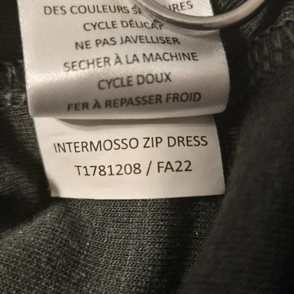 Toad & Co Intermosso Zip Gray Long Sleeve Dress Size M - Picture 5 of 5